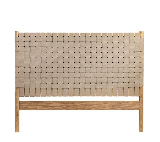 Tête De Lit à Lanières En Bois Naturel 140 Cm