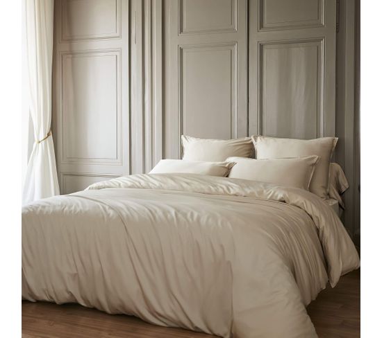 Parure De Lit En Bambou Naturel 260x240 Cm