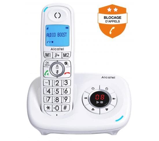 Téléphone Sans Fil Alcatel Xl 585 Voice Blanc