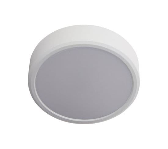 Plafonnier LED Rond - Double Fixation - Cons. 12w - 1650 Lumens - Blanc Neutre