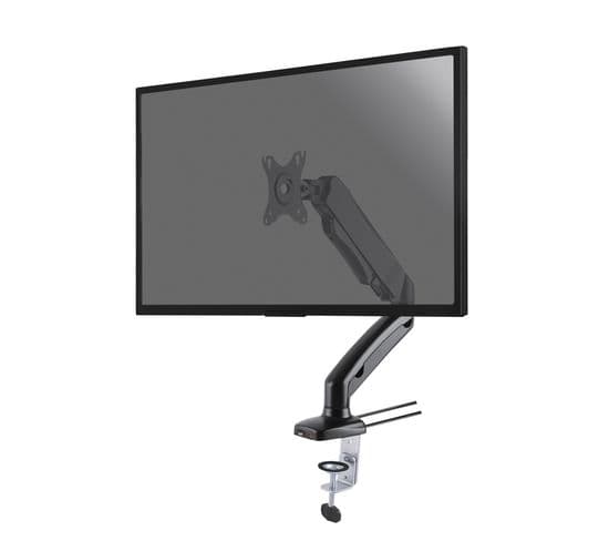 Support De Bureau Full Motion 1 Écran PC 13"-27" USB + Audio