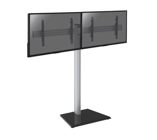 Support Sur Pied Pour 2 Écrans TV 50'' - 55'' - Hauteur 175cm - à Poser