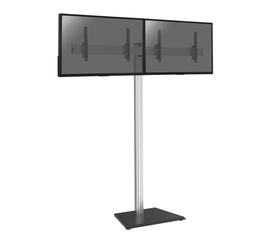 Support Sur Pied Pour 2 Écrans TV 50'' - 55'' - Hauteur 240cm - à Poser