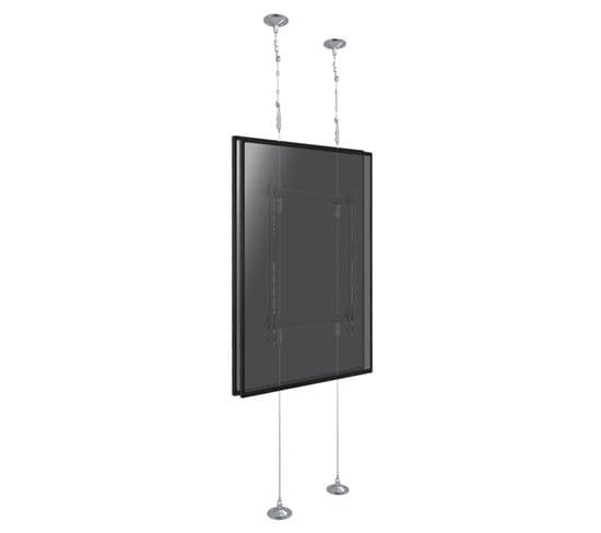 Support Filaire 2 Écrans TV Back To Back 42''- 75'' - Hauteur 3m