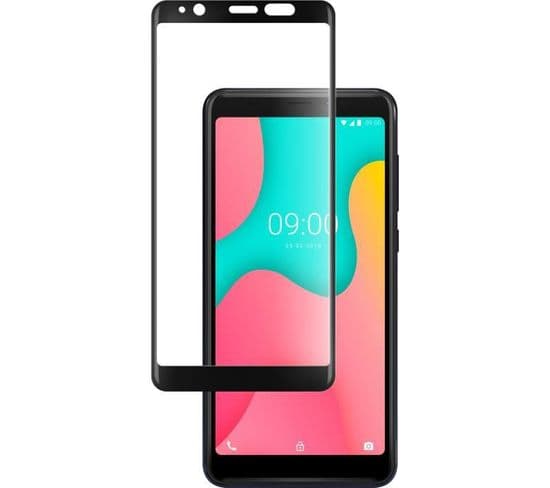 Verre Trempé Contour Noir Pour Wiko Y60