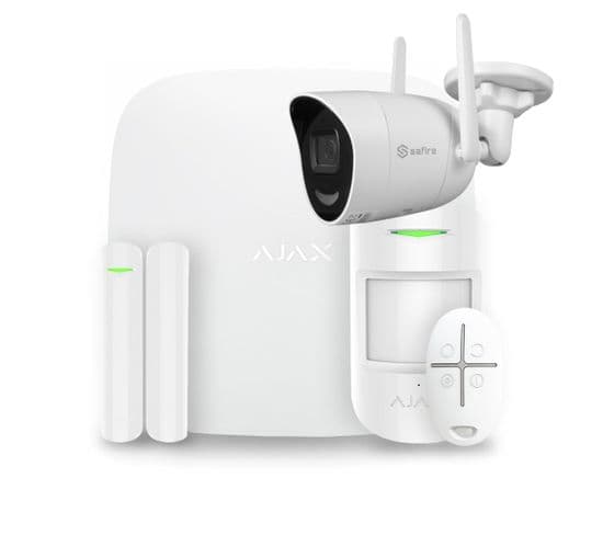 Alarme Maison Sans Fil  Ajax + Caméra Ip Safire Aj-hubkit-w-cam