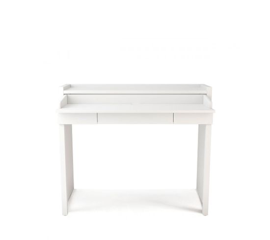 Mel - Console Bureau Extensible - Couleur - Blanc