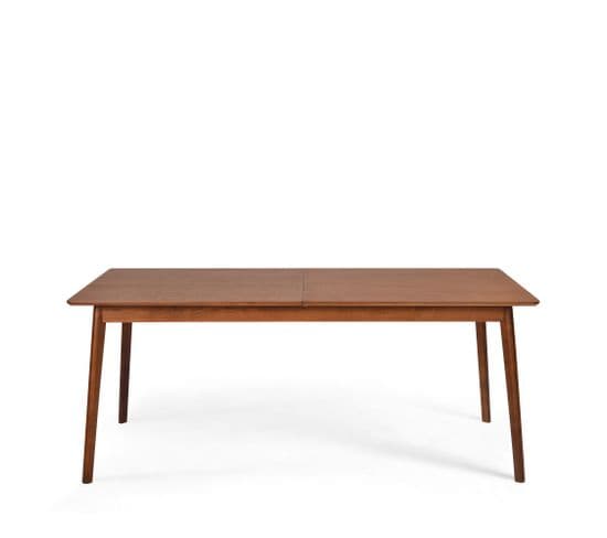 Skoll - Table à Manger Extensible 8 à 12 Personnes 180-230x80cm - Couleur - Bois Foncé