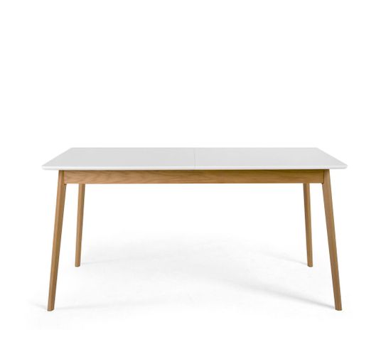 Skoll - Table à Manger Extensible 150-200x80cm - Couleur - Blanc