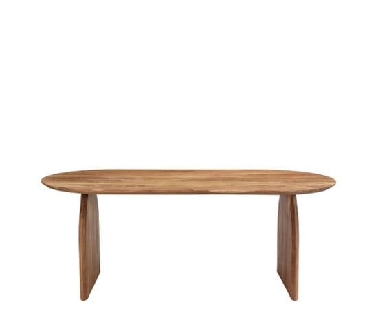 Malang - Table à Manger En Bois Massif D'acacia 200x100cm - Couleur - Bois