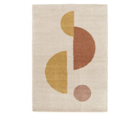 Loxton - Tapis Contemporain à Motif Géométrique - Couleur - Ecru, Dimensions - 160x230 Cm