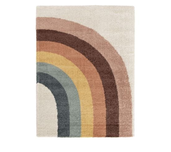 Tapis Contemporain à Motif Géométrique