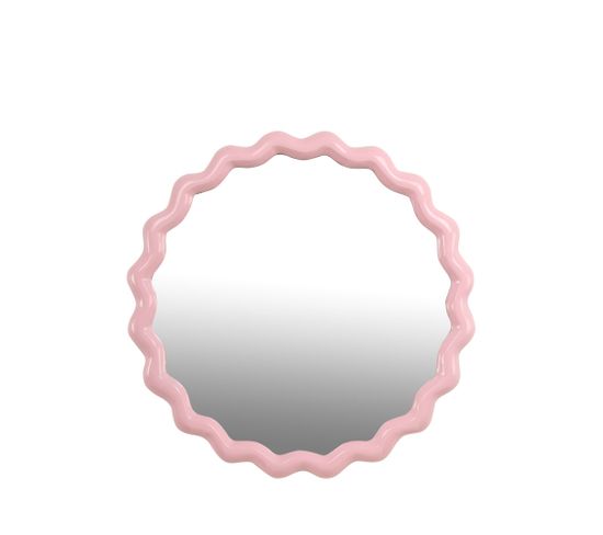 Sienne - Miroir Rond Ø40cm - Couleur - Rose