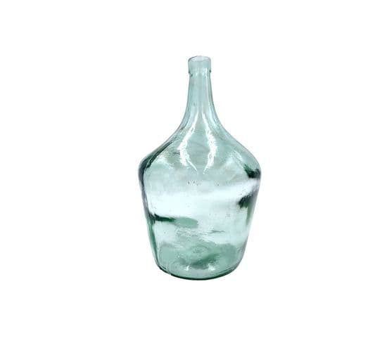 Vase Dame Jeanne 2l 15 X 15 Cm Forme Boule Verre Recyclé Transparent