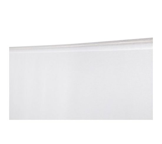 Vitrage Simple 60 X 120 Cm Passe Tringle Uni Blanc