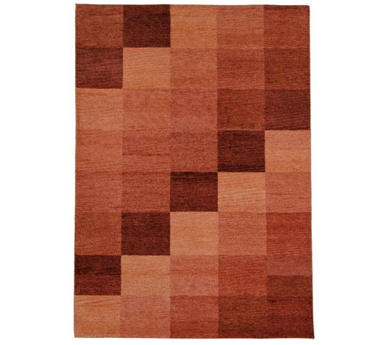 Tapis Salon 120x180 Fait Main En Laine Terra Rectangle Baku B