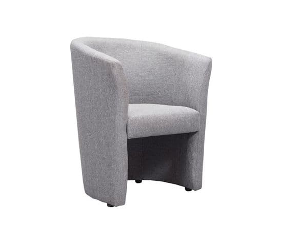 Fauteuil Cabriolet Tissu Gris - Cabri