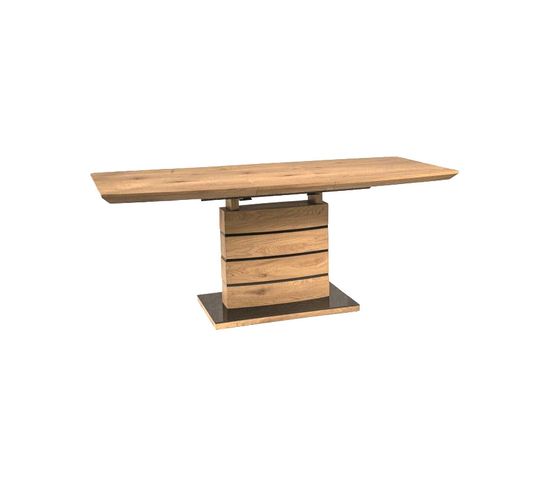 Table De Repas Extensible 140/180 Cm Décor Chêne Artisan - Leandre