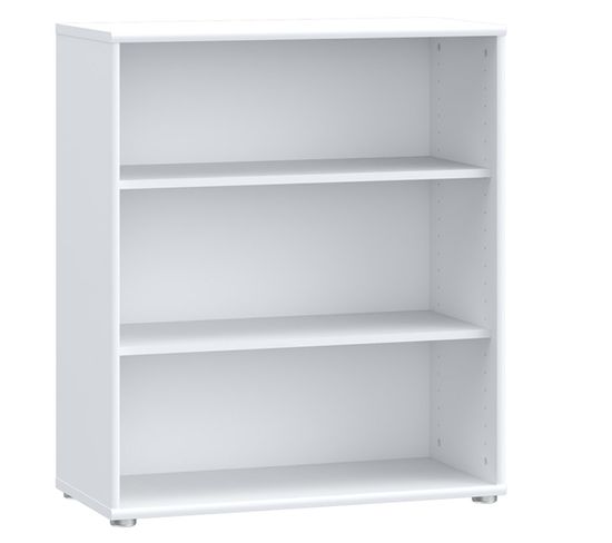 Bibliothèque / Étagère H. 86 X L. 74 Cm Décor Blanc - Maria