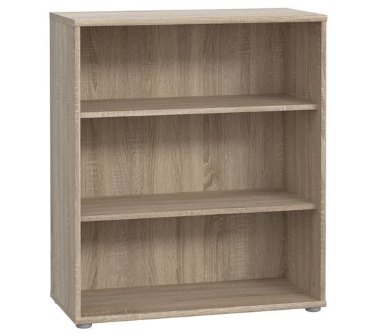 Bibliothèque / Étagère H. 86 X L. 74 Cm Décor Chêne Sonoma - Maria