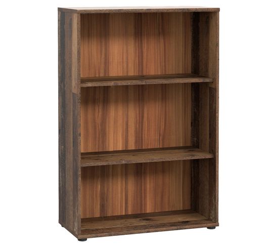 Bibliothèque / Étagère H. 111 X L. 74 Cm Décor Bois Vintage - Maria