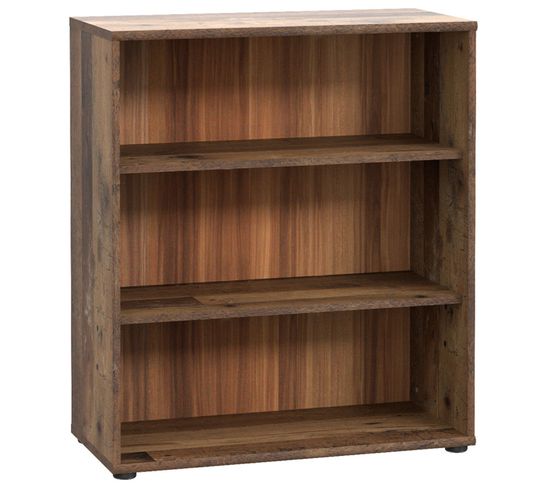 Bibliothèque / Étagère H. 86 X L. 74 Cm Décor Bois Vintage - Maria