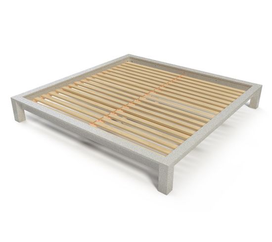 Lit King Size 200 X 200 Cm Bois, Couleur: Moka, Dimensions: 200x200