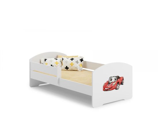 Lit Enfant Sam 140x70 Cm Auto Avec Matelas