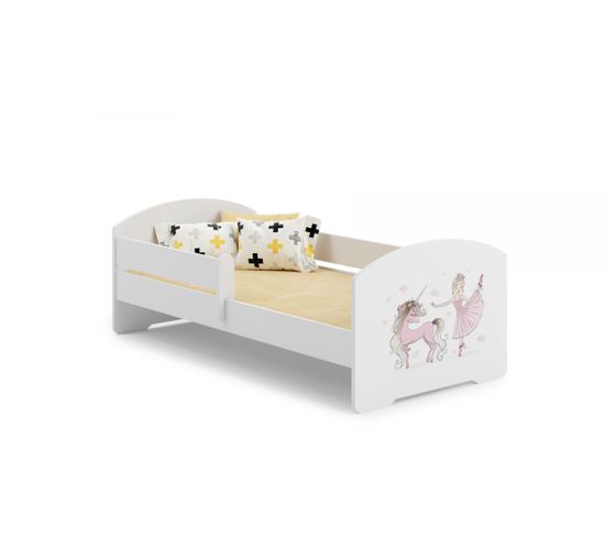 Lit Enfant Sam 140x70 Cm Fille Avec Matelas