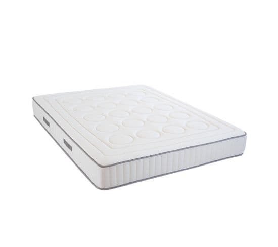 Matelas Mousse 140x190 Cm CRISTAL - Accueil Mémoire De Forme - Epaisseur 18 Cm