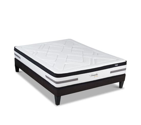 Ensemble Versailles 180x200 Cm Matelas Ressorts  + Sommier Bois