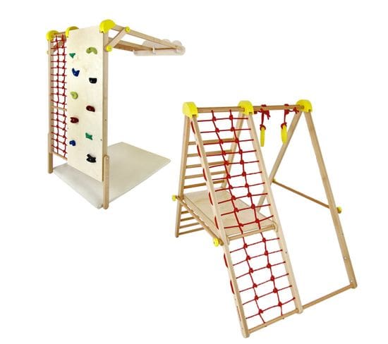 Junior Plus Aire De Jeux D'intérieur Modulable En Bois Pour Enfants Dès 7 Ans    Jaune