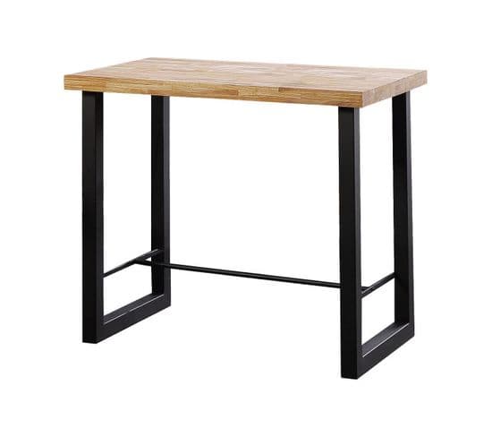 Bodega - Table Haute Acier/bois L 120