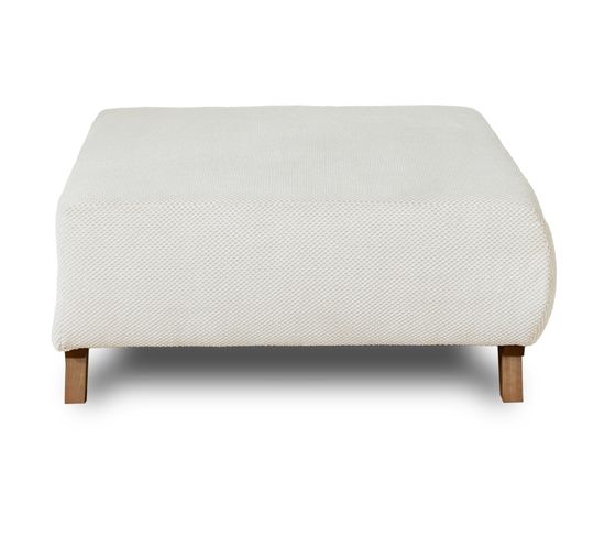 Cristal - Pouf Modulable - 95 Cm - En Velours Texturé