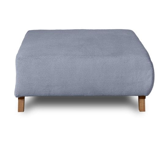 Cristal - Pouf Modulable - 95 Cm - En Velours Texturé