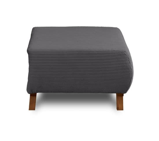 Cristal - Pouf Modulable - 65 Cm - En Velours Côtelé