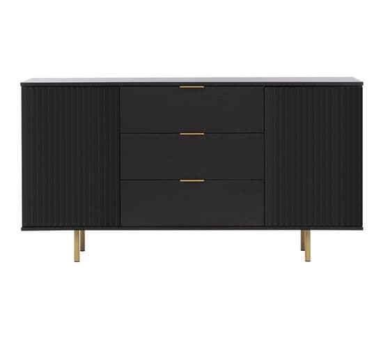 Monica - Buffet - Noir - 150 Cm