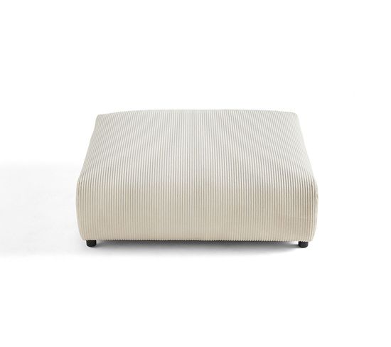 Garance - Grand Pouf Modulable - En Velours Côtelé