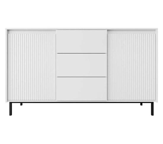 Girona - Buffet Bas - Blanc - 153 Cm