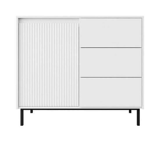 Girona - Buffet Bas - Blanc - 103 Cm