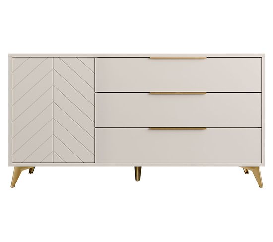 Boccioni - Buffet Bas - Beige - 154 Cm