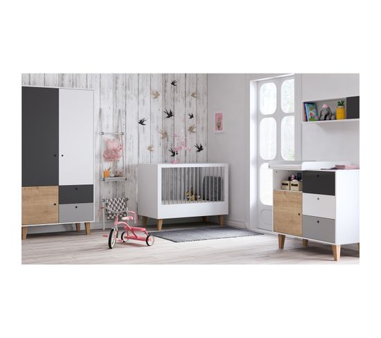 Chambre Complète 60x120 Concept - Bois