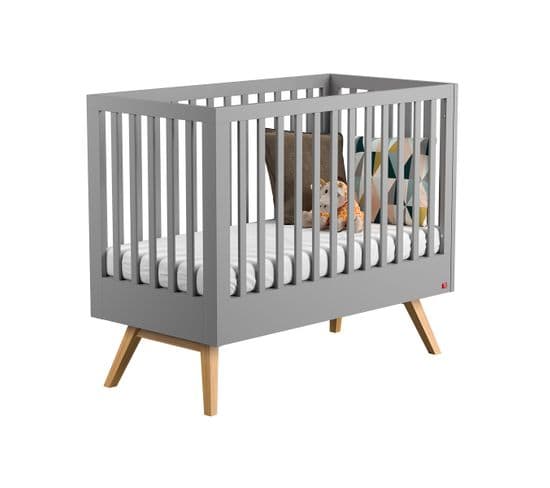 Lit Bébé 60x120 Nautis - Gris