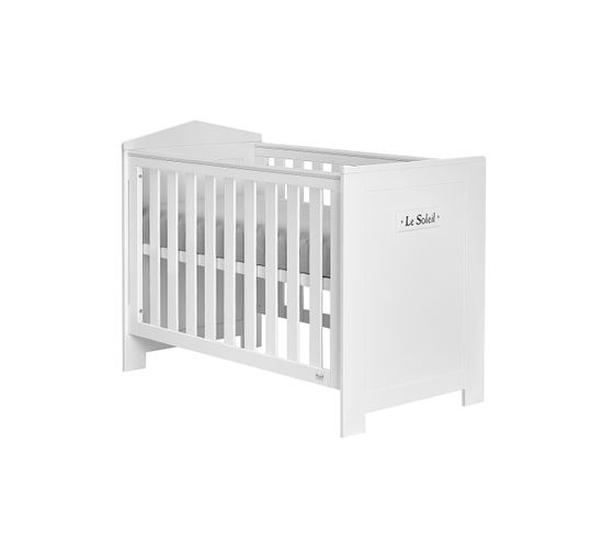 Lit Bébé 60x120 Marsylia Mdf - Blanc