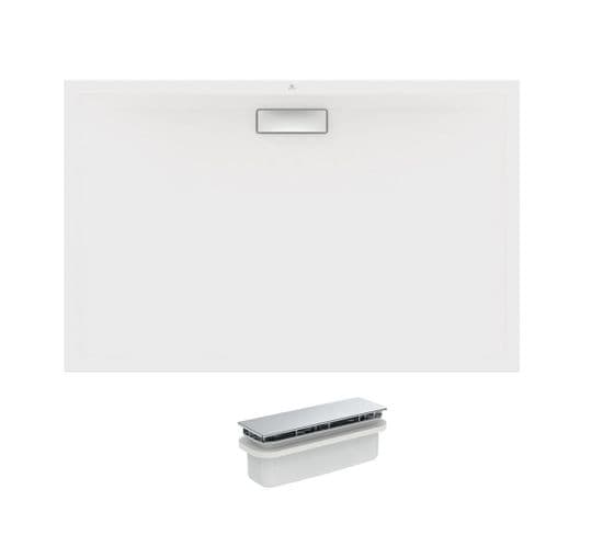 Ideal Standard Receveur  120 X 90 Ultra Flat New Acrylique Rectangle Blanc Mat Bonde Incluse