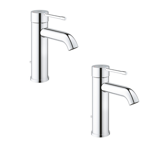 Lot De 2 Mitigeurs Lavabo Grohe Essence New S Ouverture Eau Froide Au Centre