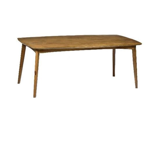 Gedeon-table à Manger Vintage 6/8 Personnes L180 En Manguier Massif