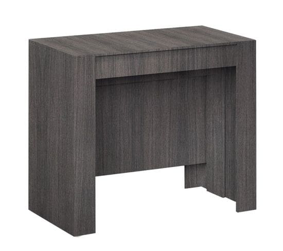 Console Extensible Coloris Gris - Dim : 90 X 78 X 50 - 235 Cm