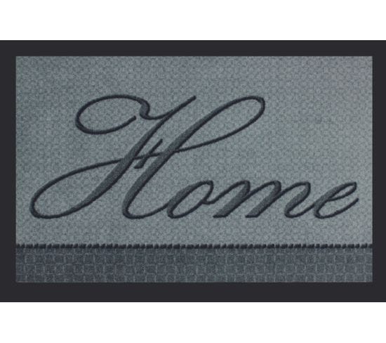 Tapis Anti-poussière En Polyamide Motif Home - Dim : 40 X 60 Cm