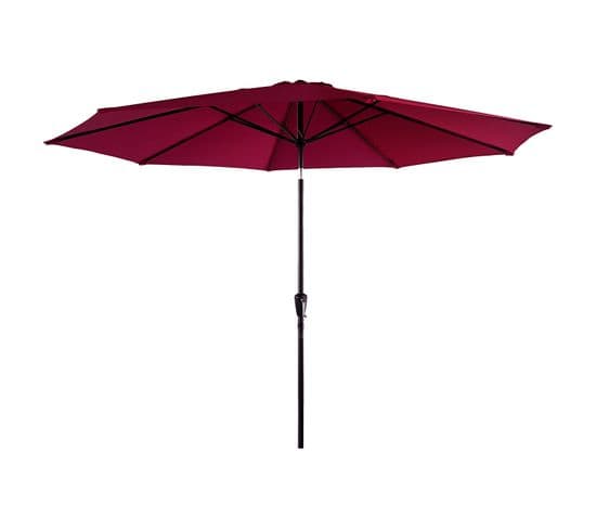 Parasol Droit Hapuna Rond 3,30m De Diamètre Fuchsia